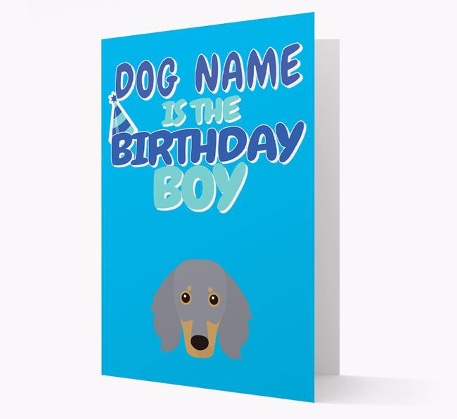 'Birthday Boy' Card with {breedFullName} Icon